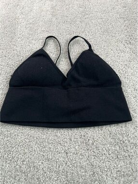Danskin Femme Black Ribbed Cami Tank Top Size M